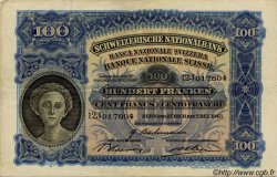 100 Francs SUISSE  1943 P.35q MBC