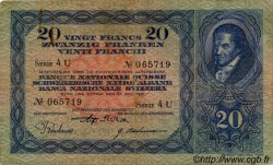 20 Francs SWITZERLAND  1931 P.39c F