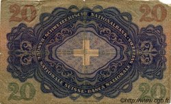 20 Francs SWITZERLAND  1935 P.39e G