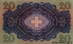 20 Francs SUISSE  1938 P.39g TTB