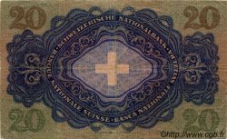 20 Francs SUISSE  1940 P.39k q.BB