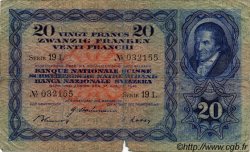 20 Francs SUISSE  1946 P.39o q.MB
