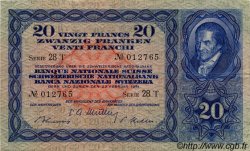 20 Francs SUISSE  1951 P.39s SS