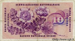 10 Francs SWITZERLAND  1963 P.45h F+