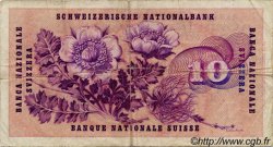 10 Francs SWITZERLAND  1965 P.45j var. F