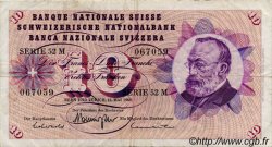 10 Francs SWITZERLAND  1968 P.45m VF
