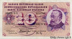 10 Francs SWITZERLAND  1971 P.45p VF
