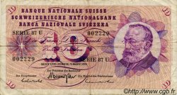 10 Francs SWITZERLAND  1973 P.45r F