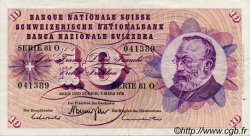 10 Francs SWITZERLAND  1973 P.45r VF