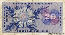 20 Francs SWITZERLAND  1955 P.46b F-