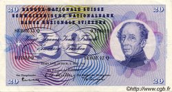 20 Francs SWITZERLAND  1956 P.46d VF