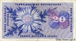 20 Francs SWITZERLAND  1965 P.46l VF-