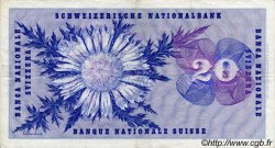 20 Francs SWITZERLAND  1969 P.46q VF