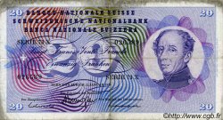 20 Francs SWITZERLAND  1970 P.46r F