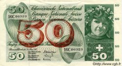 50 Francs SWITZERLAND  1963 P.48c XF - AU