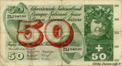 50 Francs SWITZERLAND  1965 P.48f F+