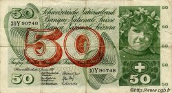 50 Francs SUISSE  1970 P.48j MB