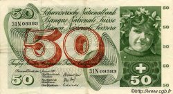 50 Francs SUISSE  1970 P.48j BB