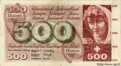 500 Francs SUISSE  1957 P.50b BC+