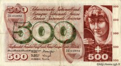 500 Francs SUISSE  1961 P.51a MBC