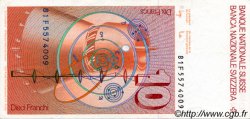 10 Francs SWITZERLAND  1981 P.53c XF