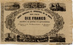 10 Francs Non émis SUISSE  1866 PS.261 AU