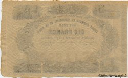 10 Francs Non émis SWITZERLAND  1866 PS.261 AU