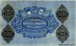 100 Francs Non émis SWITZERLAND  1872 PS.263 AU