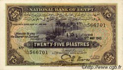 25 Piastres  EGIPTO  1943 P.010c