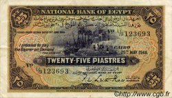 25 Piastres EGYPT  1948 P.010d VF