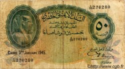 50 Piastres EGITTO  1945 P.021c q.MB