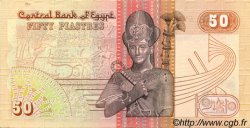 50 Piastres ÄGYPTEN  1989 P.058b fST