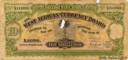 10 Shillings ÁFRICA OCCIDENTAL BRITÁNICA  1946 P.07b RC+