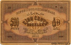 500 Roubles AZERBAIGAN  1920 P.07 q.MB