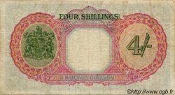 4 Shillings BAHAMAS  1936 P.09a BC