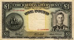 1 Pound BAHAMAS  1936 P.11c SS