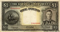 1 Pound BAHAMAS  1936 P.11e fSS