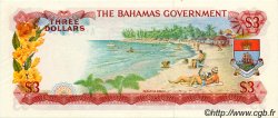 3 Dollars BAHAMAS  1965 P.19a q.FDC