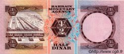 1/2 Dinar BAHRAIN  1973 P.07 UNC-
