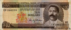 10 Dollars BARBADOS  1973 P.33a VF