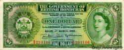 1 Dollar BRITISH HONDURAS  1956 P.28a MBC+