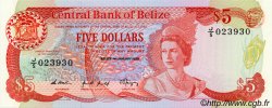 5 Dollars BELICE  1989 P.47b SC+