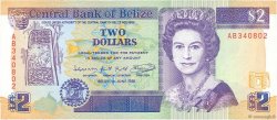2 Dollars BELIZE  1991 P.52b
