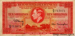 10 Shillings BERMUDA  1937 P.10b VF