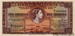 5 Shillings BERMUDA  1957 P.18b FDC