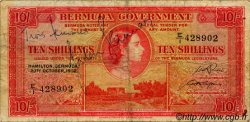 10 Shillings BERMUDA  1952 P.19a q.MB