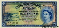 1 Pound BERMUDAS  1952 P.20a VZ+