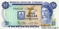 1 Dollar BERMUDAS  1986 P.28c ST