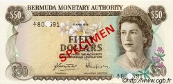 50 Dollars Spécimen BERMUDES  1978 P.32s NEUF