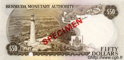 50 Dollars Spécimen BERMUDES  1978 P.32s NEUF